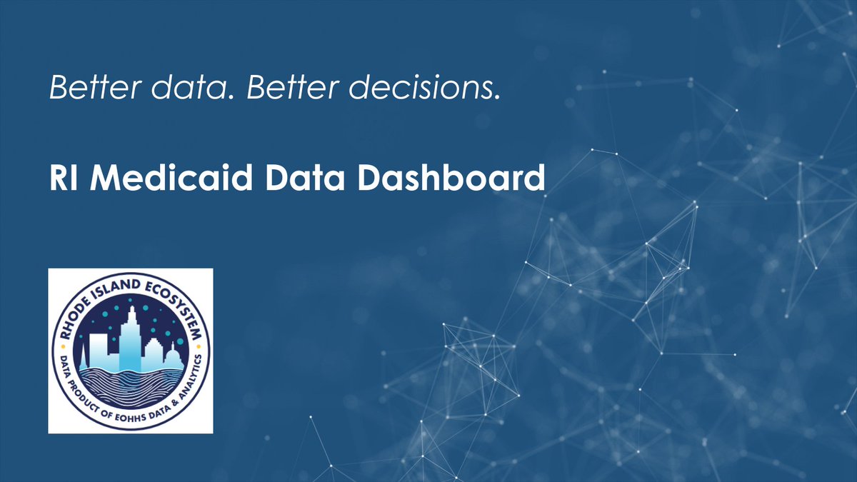 RIEOHHS's tweet photo. We’re proud to introduce the Rhode Island Medicaid Data Dashboard, designed to strengthen collaboration and support data‑driven planning across the state. View it here: https://t.co/x2hc1EErwx https://t.co/bBkgVoopxZ
