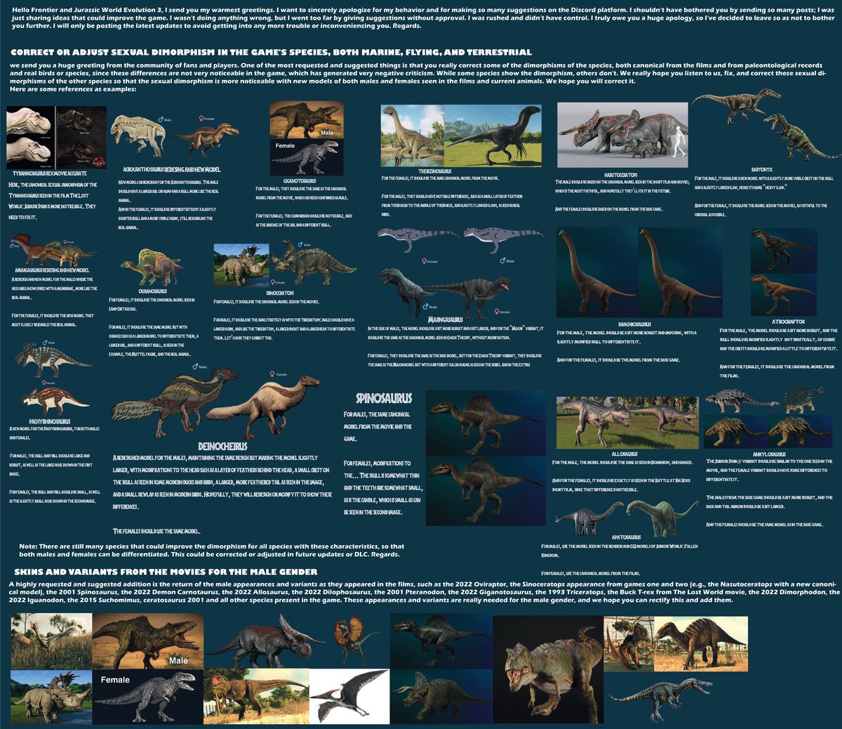 MunozArad's tweet photo. @JW_Evolution Hi @JW_Evolution, we're so glad your content schedule for the game is back! We really hope that in future updates or DLC you'll address the community's, fans', and players' most requested features, geetings https://t.co/Az7nKMprbt