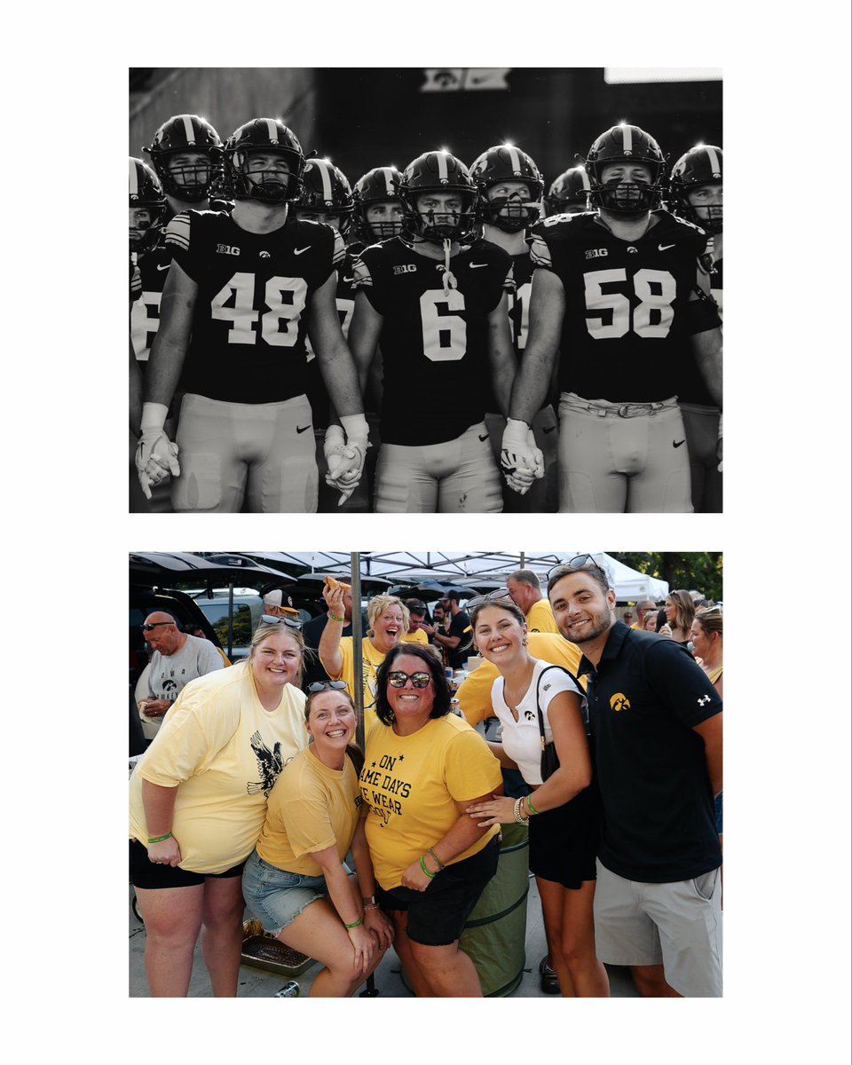 TheIowaHawkeyes's tweet photo. 𝟭𝟬𝟬 𝗗𝗔𝗬𝗦 until Saturdays look like this🙌 https://t.co/I4x578cImm
