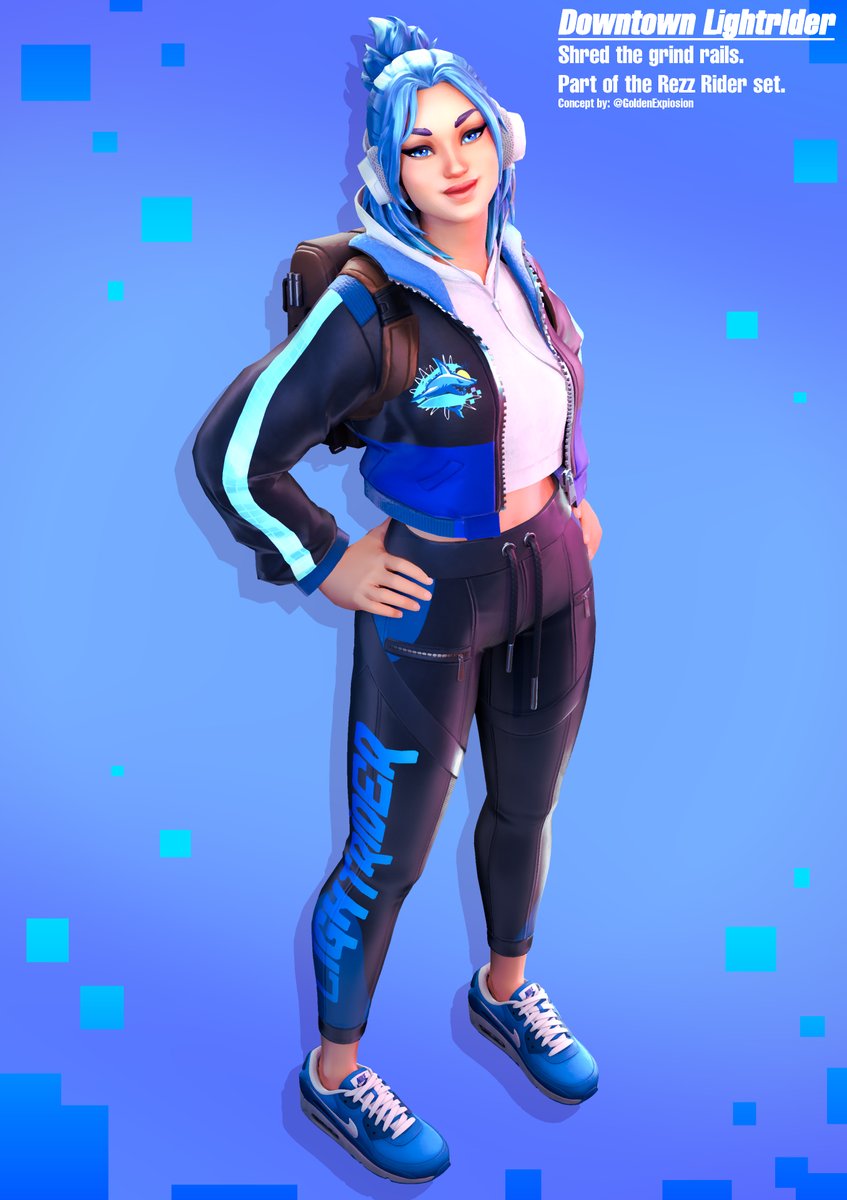 GoldenExpIosion's tweet photo. The concept of posting concepts for #FortniteCommunityDay is SO GOOD, here are some of my favs! 💙

#FortniteConcept https://t.co/gnNvPYix60