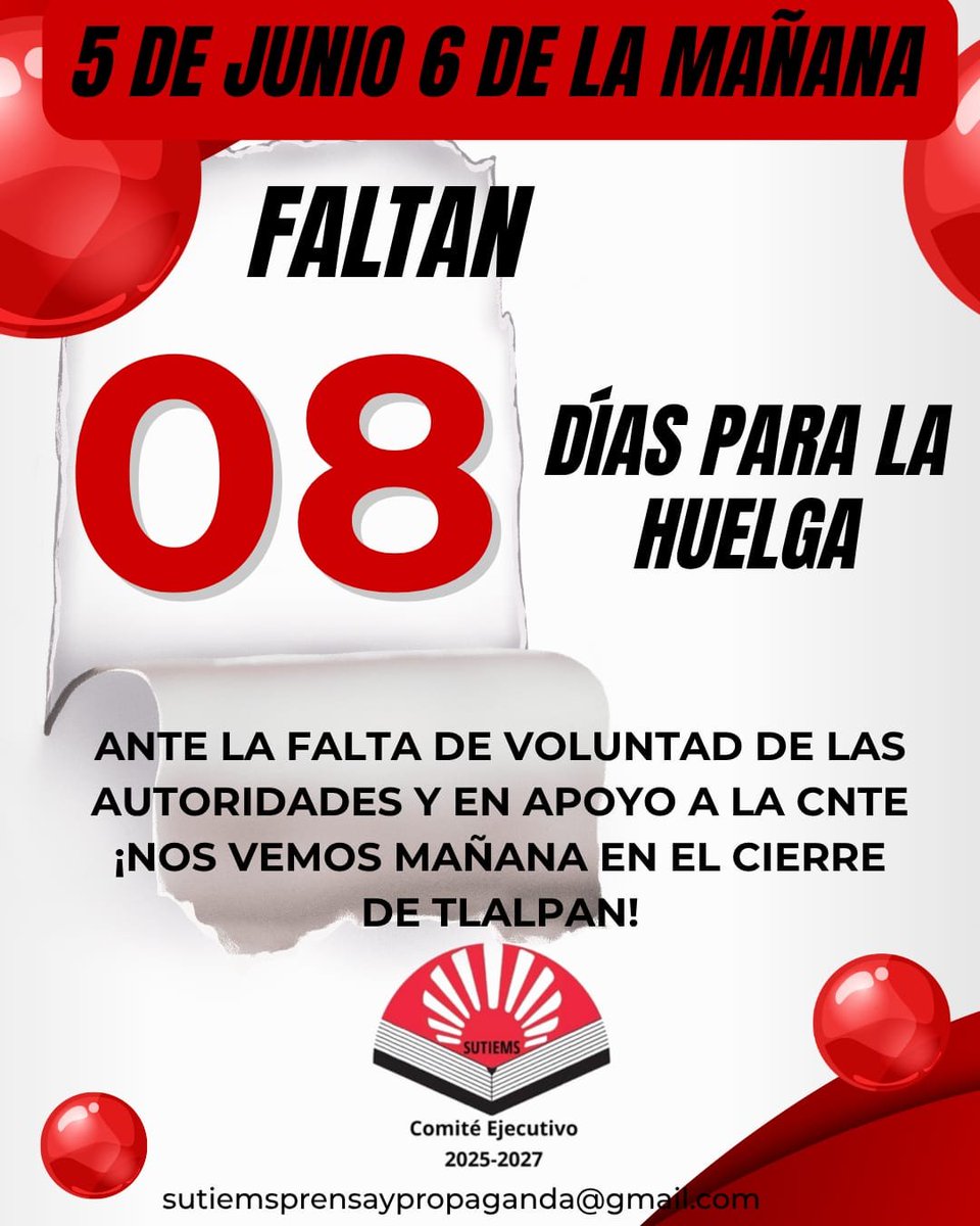 SutiemsOrg's tweet photo. Ante la falta de voluntad política e incumplimiento de acuerdos ¡Nos vemos mañana en el Azteca! https://t.co/pgUnLikOXr