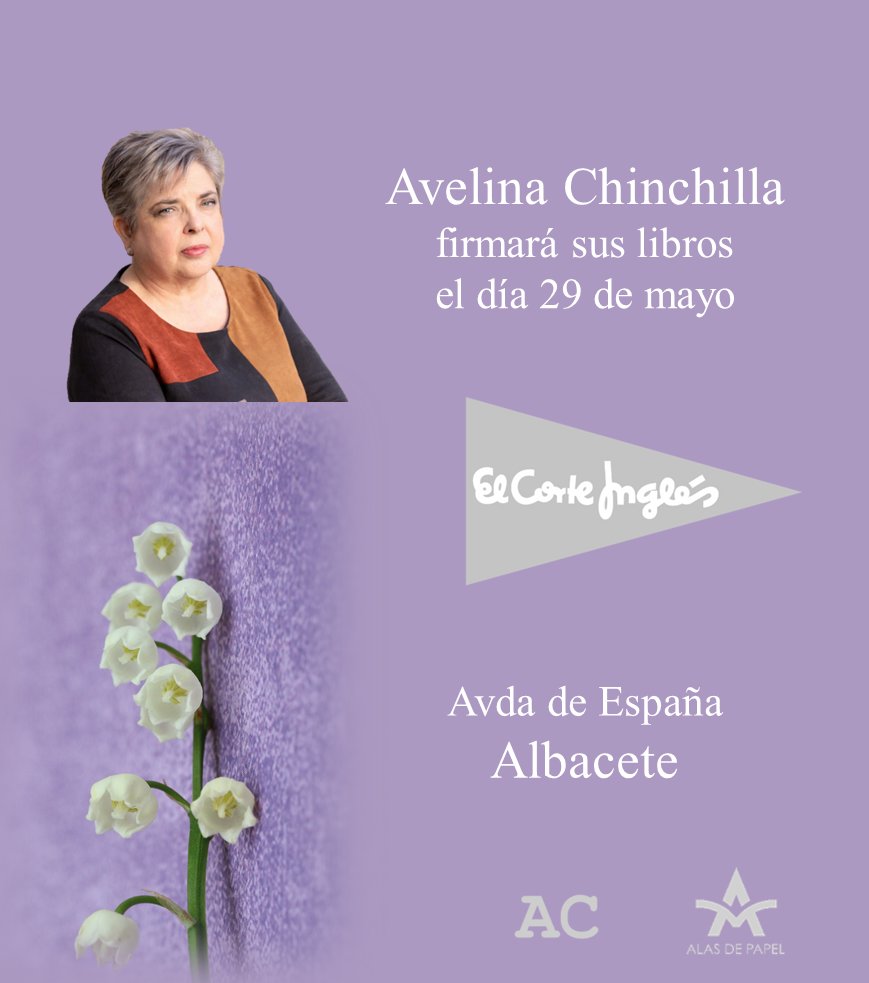 mis_libros1's tweet photo. Este #FinDeSemana últimas #FirmasDeLibros📚📙📘📗 del mes. Viernes 29 en #Albacete y sábado 30 #Alicante por cortesía de @elcorteingles https://t.co/PvXWdpDRFe