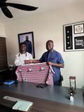 Ubansu5's tweet photo. @okai_mintah met with TEIN UCC executives, led by their President, who invited him to their 30th Anniversary celebration and presented him with an anniversary cloth. He assured them of his full support and look forward to participating in the celebrations. #withimmediateeffect https://t.co/LyRCcmYuyh