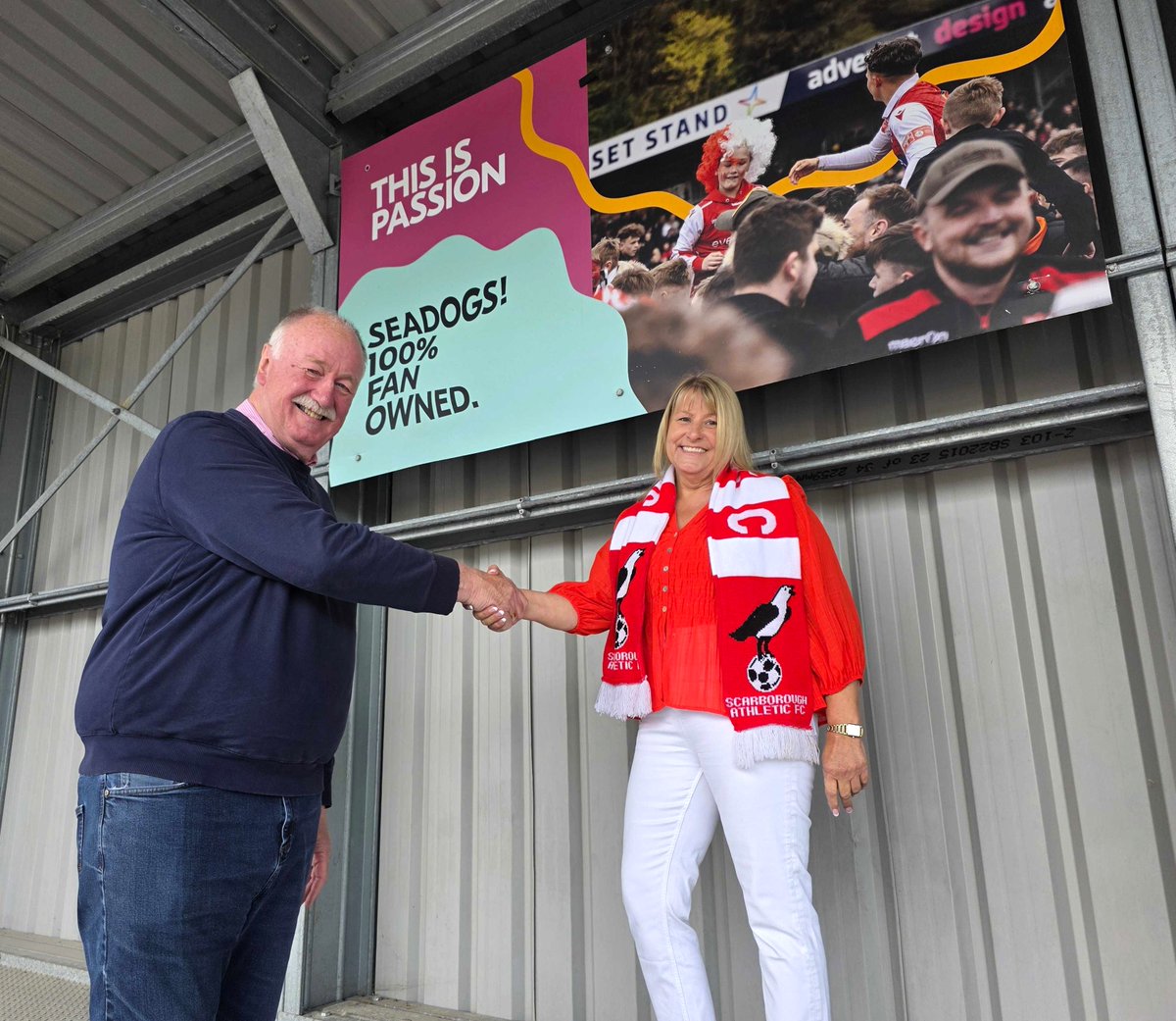 safc's tweet photo. 𝗢𝗻𝗰𝗲 𝗮𝗴𝗮𝗶𝗻, 𝗞𝗶𝗱𝘀 𝗮𝗿𝗲 𝗷𝘂𝘀𝘁 𝗮 𝗤𝘂𝗶𝗱!

We are proud to be able to offer kids entry (aged 13 and under) for just £1 for the 2026/27 season, thanks to the continued support of Alison Ledden and her family. 

The sponsorship is in memory of Gary Ledden, a great partner and father who was lost too soon.

The upper aged limited has increased to 13 years old to enable more youngsters to take advantage of this offer. Working with the Ledden family, we hope to make football more accessible to everyone and we are grateful for their continued support.

Alison said: "We can't wait to have football back in Scarborough and I look forward to seeing all the children enjoying the games. There is a real family friendly atmosphere and I am proud to continue supporting the club and the local community. I am pleased to be able to give something back to the town in memory of Gary". 

Our Boro, Our Town, Our Club ❤️