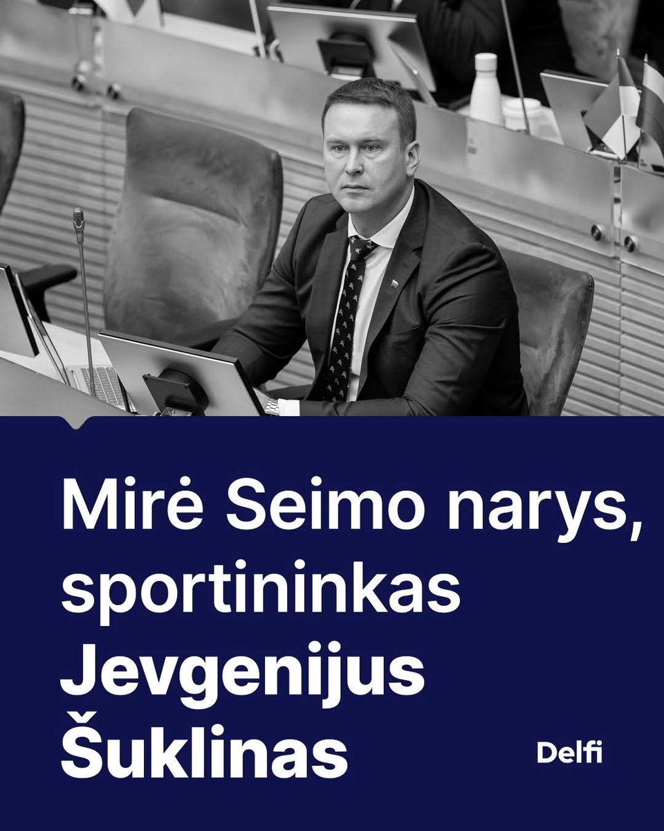 InneWilno's tweet photo. Zmarł poseł na litewski Sejm, b.mistrz olimpijski Jewgienij Szuklin. Miał zaledwie 40 lat :(
To duża strata ne tylko dla litewskiej polityki (szczególnie jej liberalnego skrzydła), ale i mniejszości narodowych (był Rosjaninem z Wisagini) #RIP https://t.co/IrRbHFtIoD