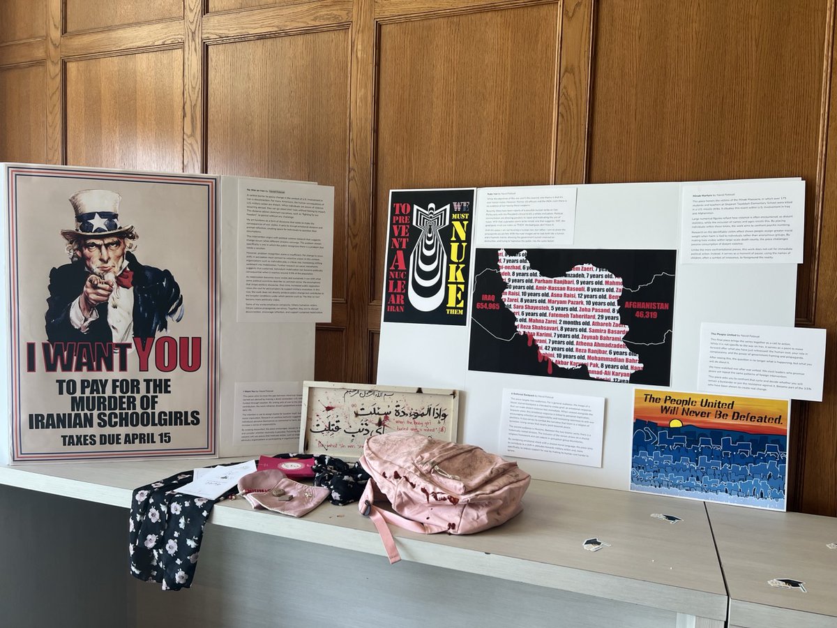 fordschool's tweet photo. "What we were doing here is 'evidence-based art'—with each student choosing a policy they care about."

Students in PubPol 475/750 recently exhibited original work grounded in social science research on how movements shape policy.

Read: https://t.co/iasxsnUroj https://t.co/ad5dDi3jo4