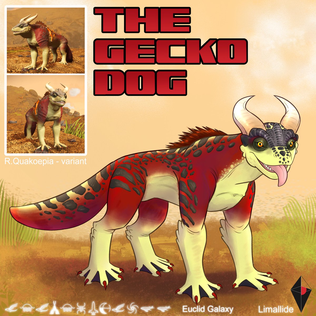 limallide's tweet photo. My favorite space companion - The Gecko dog !🥰
#NoMansSky https://t.co/opi3iuVhoW