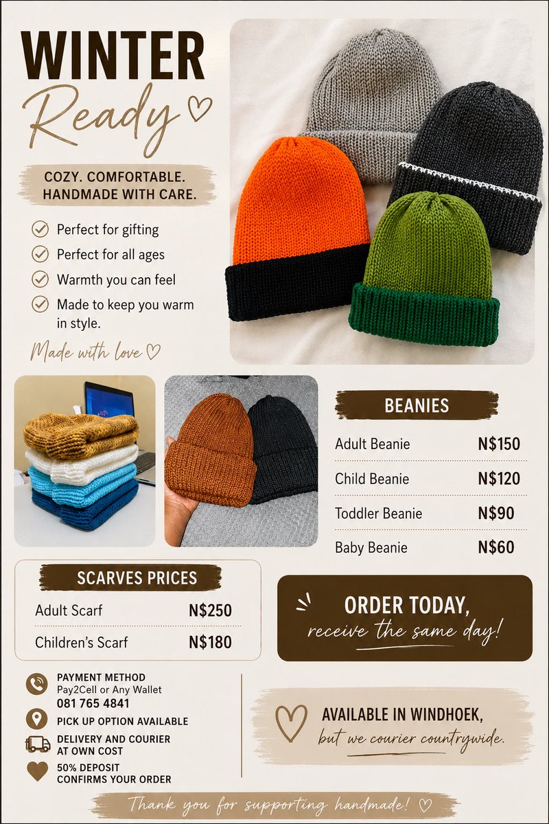 mkwanekamba__26's tweet photo. Winter called… we answered with beanies &amp; scarves ❤️😮‍💨! https://t.co/dSbNxpD26u