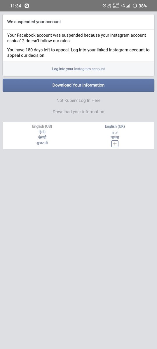 Muskanpk7's tweet photo. @Meta
Hello @facebook Facebook account was disabled unexpectedly. I believe this may be a mistake. I have already submitted an appeal but haven't received a response yet. Please help review my account. Thank you. https://t.co/Yh8SYYUl1h