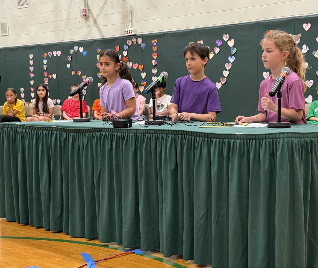 DOJCathSchools's tweet photo. Looks like the students were ready to compete! St. Isac Jogues: 
Students voted on classmates to represent their class in the 2026 Academic Bowl. The students were quizzed on their knowledge of grade level lessons learned throughout the year. All participants did a great job! https://t.co/vGyU3ox5Jp
