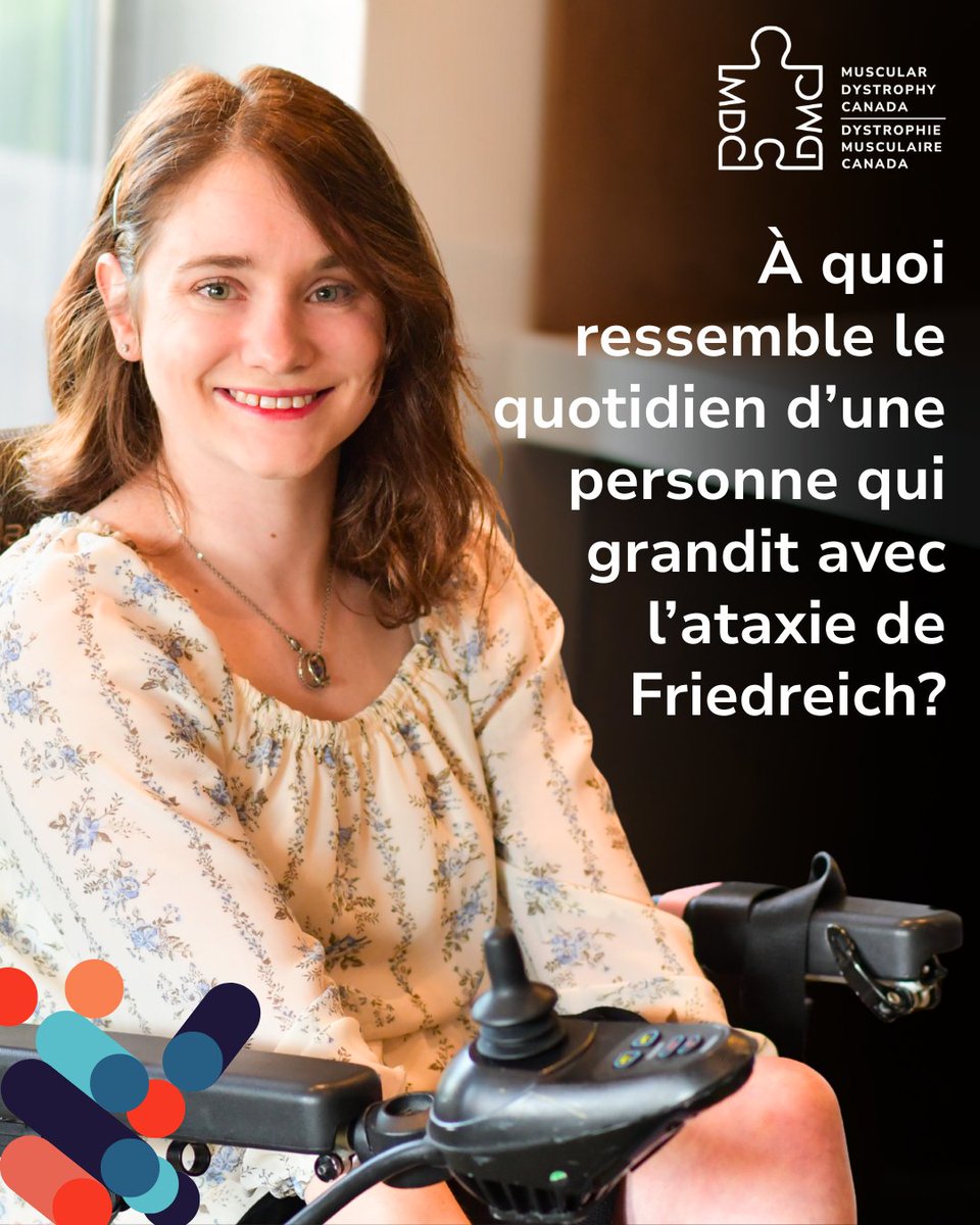 Action_Musclee's tweet photo. « À quoi ressemble le quotidien d’une personne qui grandit avec une maladie rare et évolutive? »

Brittany avait 13 ans lorsqu'elle a reçu un diagnostic d'ataxie de Friedreich (AF). À l'époque, sa vie tournait simplement autour de l'école, de ses amis et de son quotidien. Comme bien des adolescents, elle ne mesurait pas pleinement ce que signifierait, à long terme, le fait de vivre avec une maladie rare et évolutive.

Au fil du temps, Brittany a commencé à voir certains changements dans son équilibre, sa coordination et sa mobilité, en plus de ressentir une plus grande fatigue. En apprenant à mieux connaître l'AF, elle a aussi réalisé à quel point il restait du chemin à faire en matière de sensibilisation, de recherche et de défense des droits.

Près de 20 ans plus tard, Brittany continue d'adapter son quotidien en utilisant des aides à la mobilité, des aides techniques et des stratégies pratiques qui lui permettent de préserver son autonomie. Elle s'implique également de façon active dans la communauté de l'AF par la défense des droits, les actions de sensibilisation et le soutien à la recherche.

Son parcours témoigne d'une réalité importante pour les maladies neuromusculaires comme l’AF : le progrès n’arrive pas tout seul. Brittany a participé à des essais cliniques, notamment à des travaux de recherche liés au Skyclarys, le tout premier traitement approuvé pour l’ataxie de Friedreich. Bien qu'il ne s'agisse pas d'une solution curative, ce traitement représente une avancée majeure pour la communauté de l’AF et illustre pourquoi la recherche et la participation sont essentielles.

Aujourd'hui, Brittany continue de faire connaître l’AF et de défendre les droits des personnes qui vivent avec une maladie neuromusculaire rare afin de favoriser une plus grande sensibilisation, une meilleure accessibilité et un soutien accru. Près de 20 ans après son diagnostic, la recherche sur l’AF continue de progresser parce que des personnes qui vivent avec la maladie, comme Brittany, continuent de faire entendre leur voix, de prendre part à la recherche et d’inspirer le changement.

En ce Mois de sensibilisation à l’AF, aidez-nous à faire tomber les barrières grâce à la sensibilisation, la défense des droits et la recherche.

#SensibilisationAF #FaireTomberLesBarrières