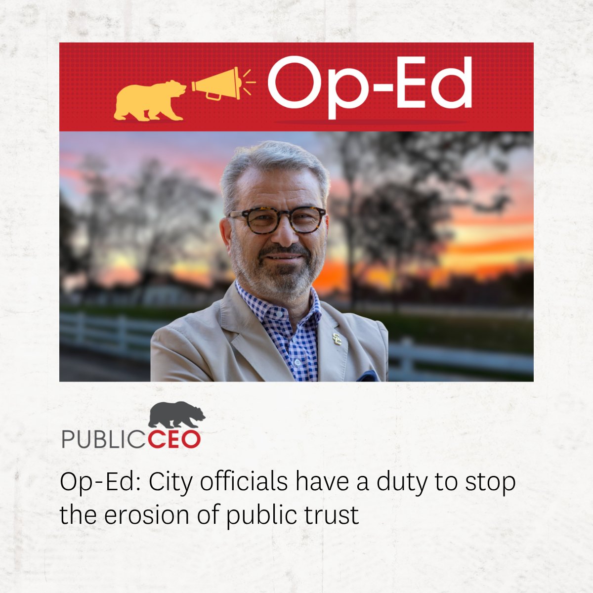 USCPrice's tweet photo. Within the classroom, Professor Frank Zerunyan often expresses that, "...those of us elected to positions of power carry a profound responsibility to remain disciplined and resist corruption." His expertise in community and service emphasizes the importance of leadership. 

In his op-ed, he urges that it is imperative to acknowledge the power that the title of leader carries, and how the public can stand up for themselves when corruption in authority arises. 

Read more in @PublicCEO: https://t.co/TPltwNCCDN