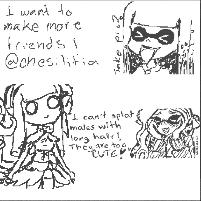 Splatoon_ocs's tweet photo. Which one was your first Splatoon OC? Since when did you make them? 

For me, the first one was Zazil Ha. She started with the banger hairstyle from Splatoon 2, as I started playing until Splatoon 2 uwu. I think it has been almost 8 years since I first did her 🥺 https://t.co/NQ4ncp9xlY