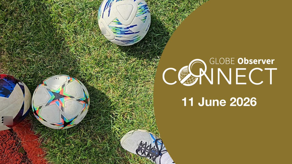 GLOBEProgram's tweet photo. Join us on the 11th of June at 12 pm ET (16:00 UTC) for the next GO Connect conversation as we kick off the GLOBE Cup Challenge with scientists (and soccer fans) Dr. Eric Brown de Colstoun from NASA Goddard Space Flight Center and Dr. Kevin Czajkowski from the University of Toledo.

Learn more and register to explore the science of how the type of ground where people play soccer (football) influences the surrounding temperature. https://t.co/UHWloKw0Gd