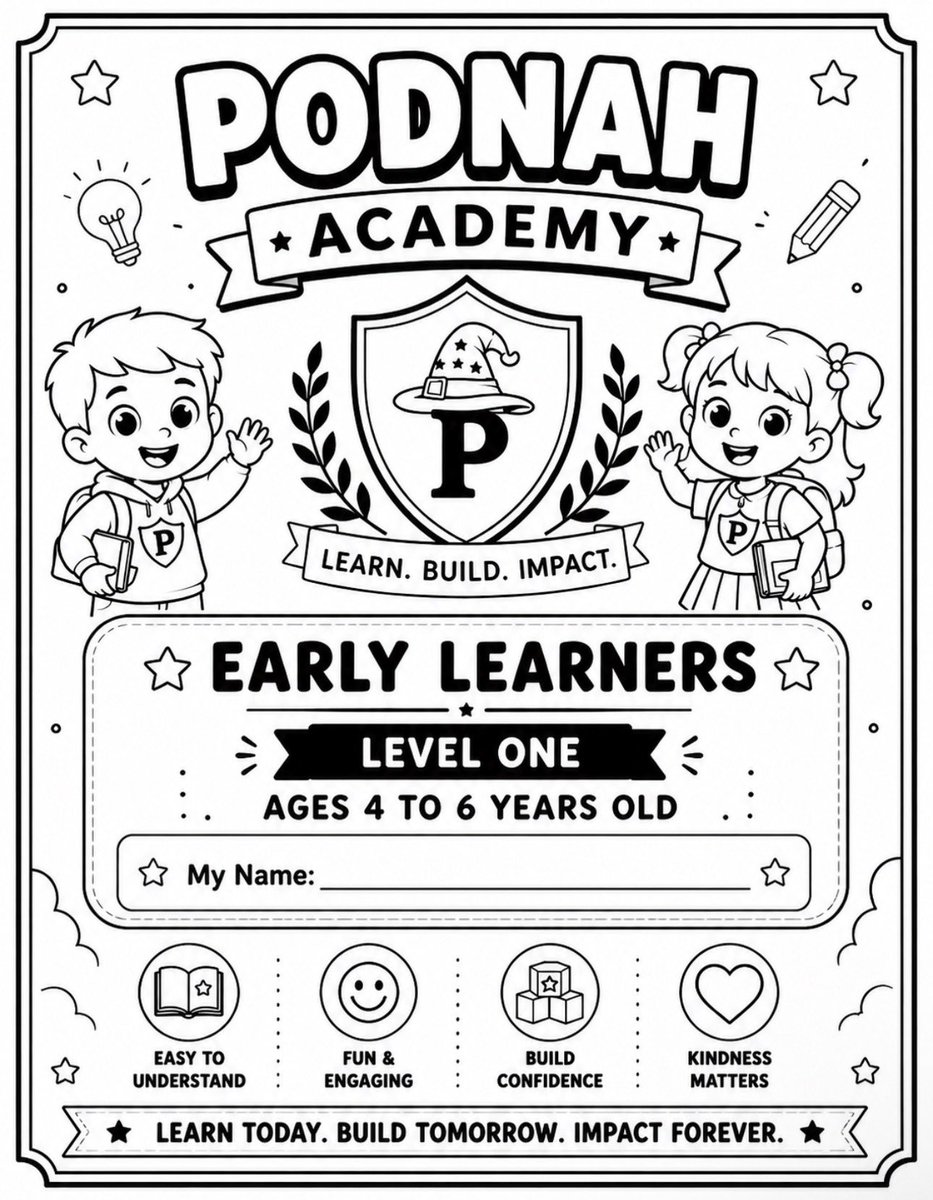CTOhairypodnah's tweet photo. 🚂📚 ALL ABOARD THE PODNAH TRAIN! 📚🚂

This month marks the official launch of Level 1: Money Foundations at PODNAH Academy!

Over the next several weeks, we’ll be helping young learners and families build a strong foundation in financial literacy through 4 modules (think of them as chapters), with 4–6 lessons inside each module.

🌟 Level 1: Money Foundations

Our first stop on the PODNAH Train is all about understanding one of the most important tools in the world:

💰 Module 1: What Is Money?

🎥 Each module will be released as a video series on YouTube.

📝 Every module will also include:
✅ Printable worksheets
✅ Activities & discussion prompts
✅ Knowledge checks
✅ End-of-module quizzes

Perfect for:
🏡 Homeschool families
☀️ Summer learning activities
👨‍👩‍👧‍👦 Parents teaching life skills
🦉 Curious young minds

If you’re looking for something meaningful, educational, and future-focused for your children this summer, add PODNAH Academy to your family’s bucket list.

Because financial literacy isn’t something kids should learn after graduation…

It’s something they should start learning today.

#PODNAHAcademy #FinancialLiteracy #Homeschool #MoneyFoundations #KidsEducation #LearnBuildImpact #FutureBuilders #FinancialEducation #PODNAHTrain #SummerLearning #Web3Education #FamilyLearning #wealth