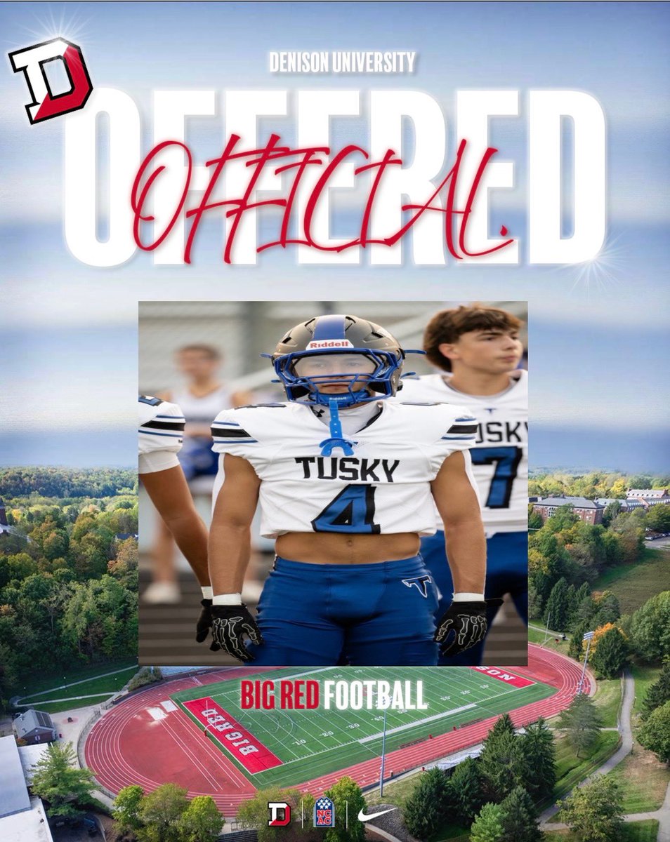 zainelian4's tweet photo. After a great phone call with @coachhatem and @DWilliams1327, I am blessed to receive an offer from Denison. 
@DUFootball @CoachCgoHUSKIES @TuscaroraFB https://t.co/xMYI3MrMHi