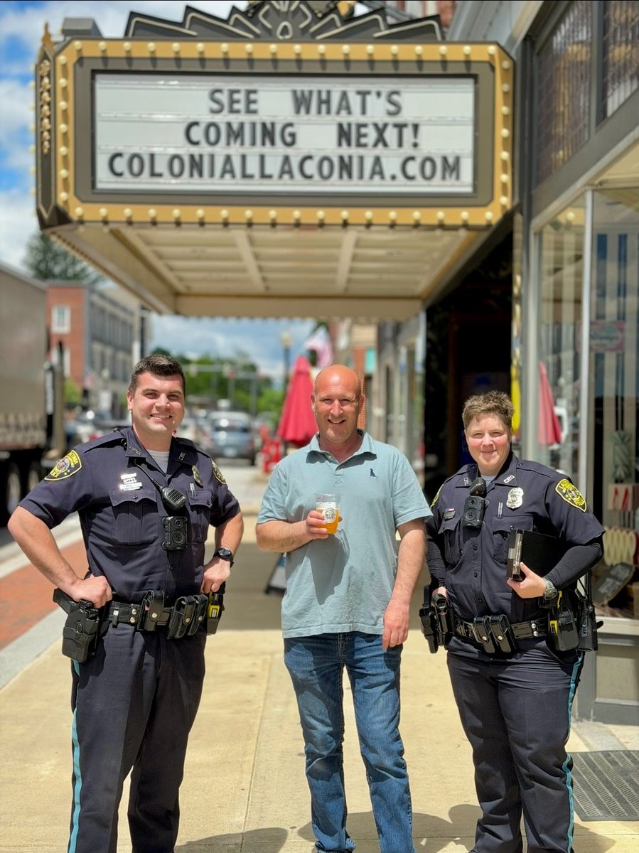 MikeBordes's tweet photo. Great seeing Laconia officers out downtown in the Social District. Visible, professional, and engaged exactly what keeps the area safe, welcoming, and running the way it should. Strong work by a strong team. https://t.co/xhX5l7zU9D