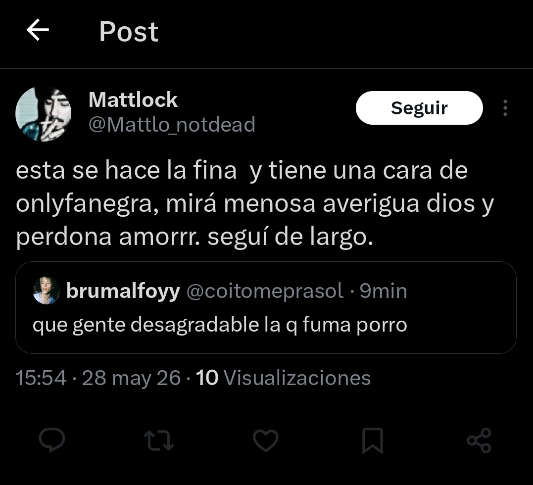 coitomeprasol's tweet photo. SE RE ENOJABA JAJAJAJAJA buto miedoso me bloqueaste AL INSTANTE https://t.co/SYwmdfxkrQ