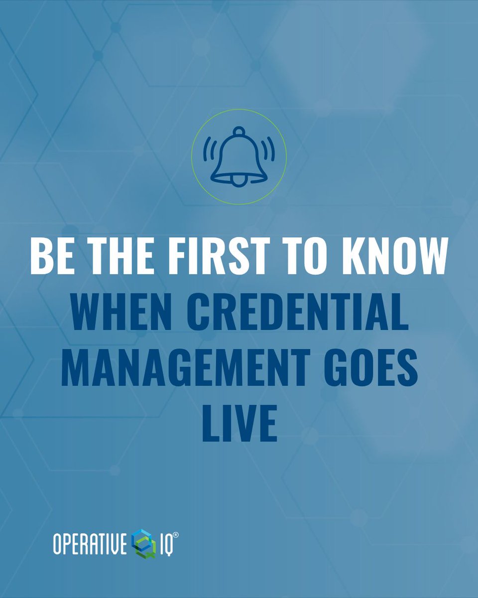 OperativeIQ's tweet photo. Your team’s credentials are too important for manual tracking.

Coming soon: Credential Management for Operative IQ, helping agencies automate certification tracking, simplify approvals, and stay ahead of expirations before they become staffing problems.

Because operational readiness starts with knowing your people are qualified and shift-ready.

Be the first to know when it launches: https://t.co/usZQKSmlXn