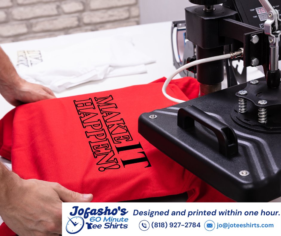 JofashoS's tweet photo. Time is short, but your shirt will be ready when you need it.

Call us at (818) 927-2784 today for our quick services!

#Jofashos60MinuteTeeShirts #Tshirts #1hourT #customtshirts #tshirtdesign https://t.co/tvSuwYlZPi