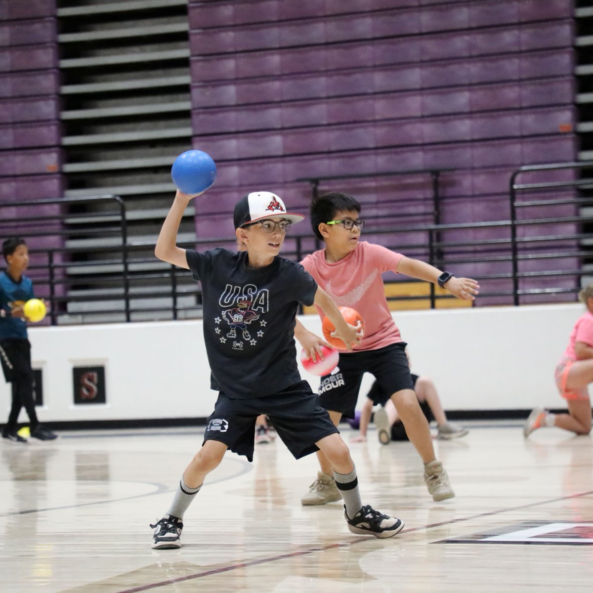 CusdEd's tweet photo. What's the best way to celebrate the start of summer break? Dodgeball with Chandler Sports League!💥Students had a blast staying active and having fun with friends. https://t.co/qbijiqFpdT