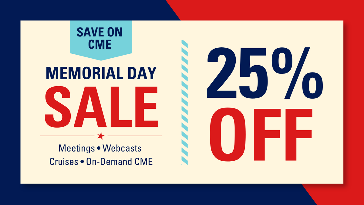 Edusymp's tweet photo. After Memorial Day Sale ends Friday, May 29 at midnight.
 
Save 25% on ESI CME meetings, cruises, and videos with coupon code HERO26.
https://t.co/kAI3xxFGCr
  
#CME #RadiologyCME https://t.co/8kQRtNPG9A