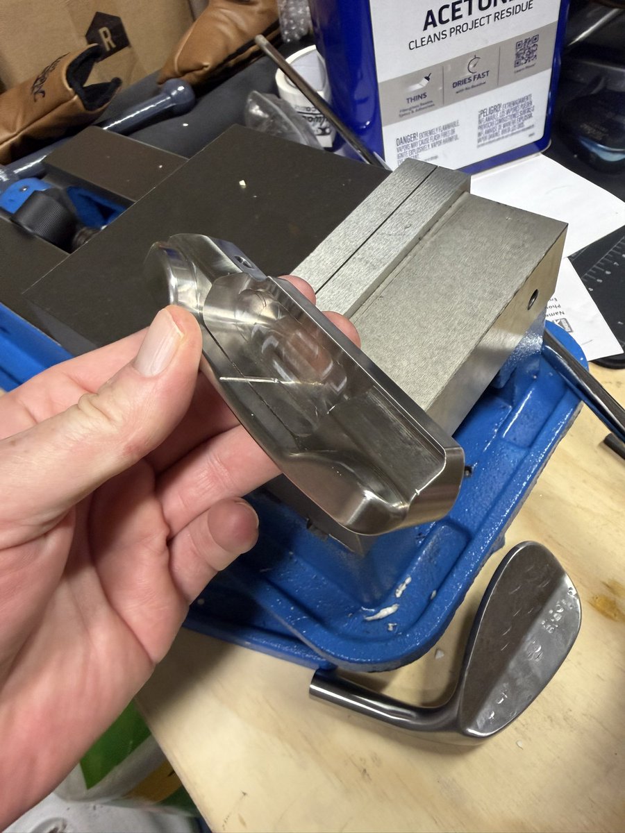 MWPutters's tweet photo. Right off the CNC.  Peep the mill marks 🔥👊💯🫡

#Dalehead https://t.co/JCximVcOQe