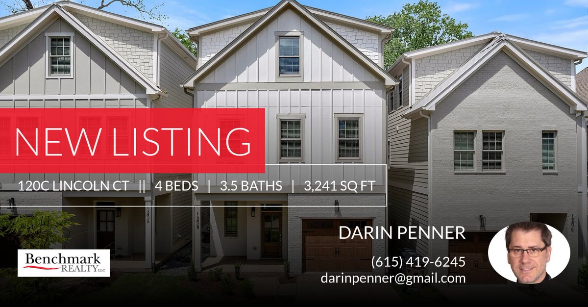 DarinPenner's tweet photo. 📍 New Listing 📍 Take a look at this fantastic new property that just hit the market located at 120c Lincoln Ct in Nashville. Reach out here or at (615) 419-6245 for more information!

Listed by Steve Reigle https://t.co/wZ7qAhisAF https://t.co/IIGtKXOZ0N