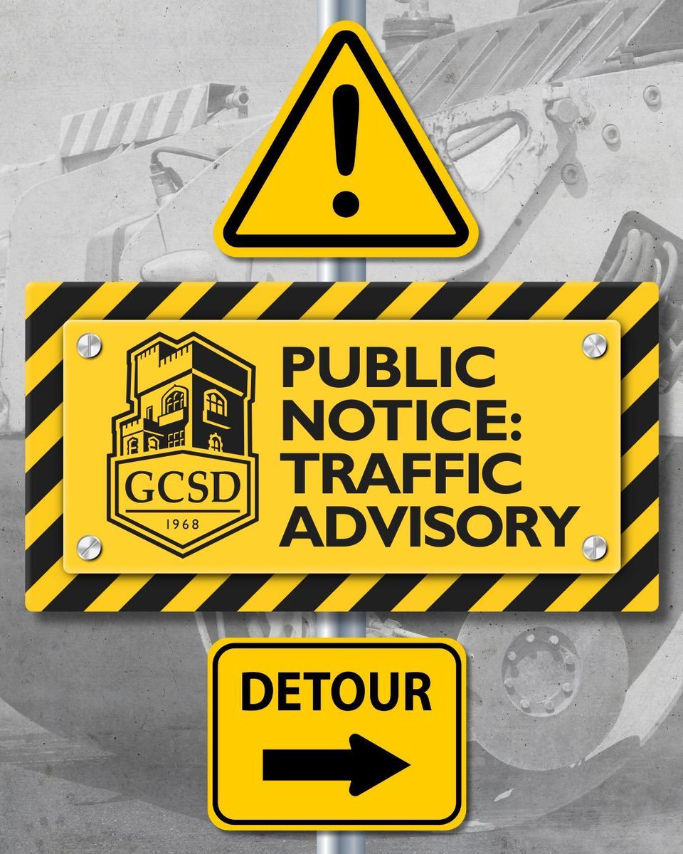 GreenburghCSD's tweet photo. ⚠️🚧Public Notice: Traffic Advisory Pat Capone Rd closed Fri 5/29/26 9:30AM to 2PM for school event. Staff access WMHS with district ID only. Avoid area &amp; use alternate routes. Families encouraged to use buses. Signage &amp; security in place. For more info: https://t.co/xWcx0iJ3Bo https://t.co/WROfAQLc9y