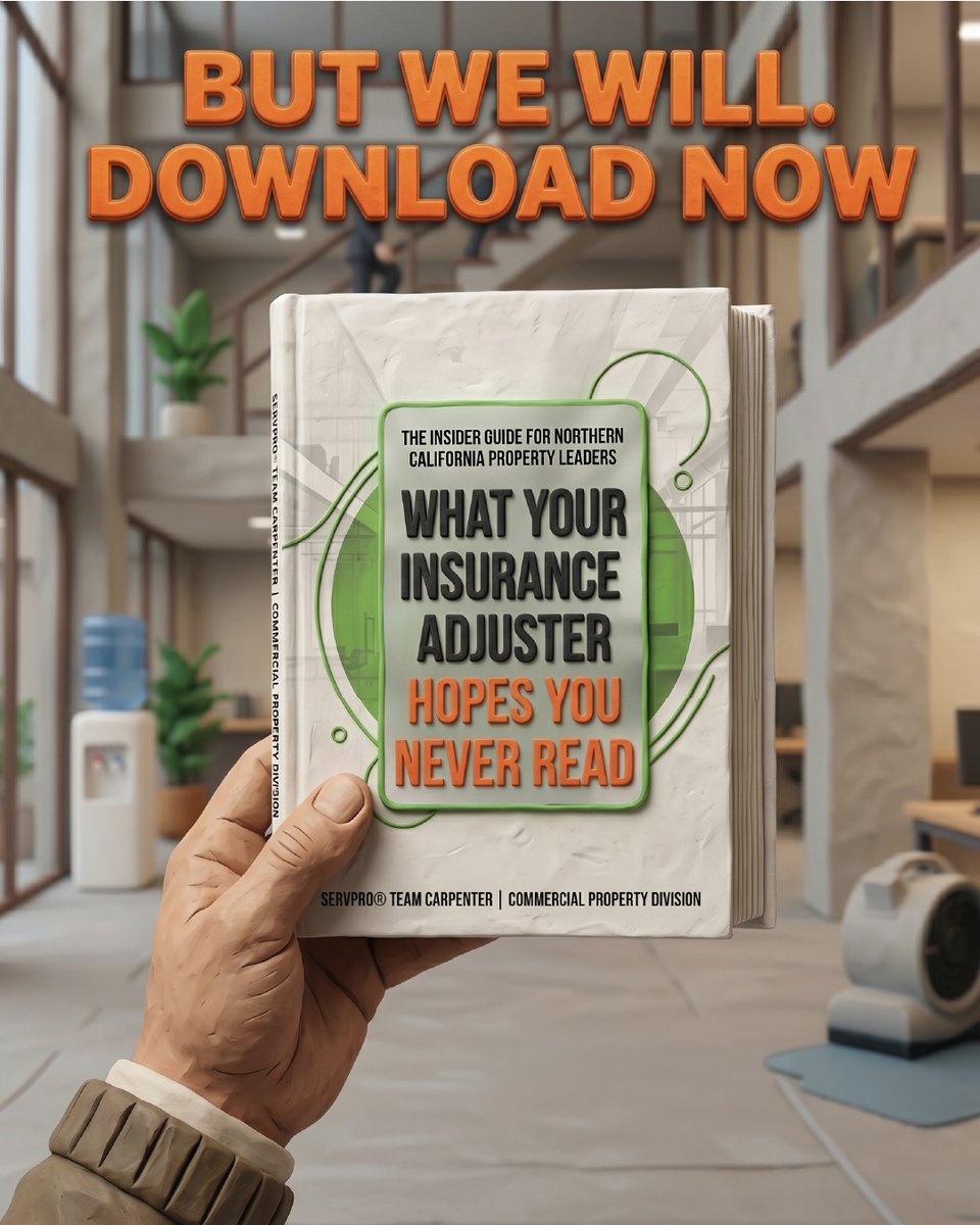 ServproCRC's tweet photo. A facility disaster is stressful enough—navigating the insurance claim shouldn't make you lose your mind. Get the insider info to avoid massive coverage gaps and downtime.

📥 Download the free guide here: https://t.co/rbnVIVJyzs

#SERVPROTeamCarpenter https://t.co/xnxzTmJQeA
