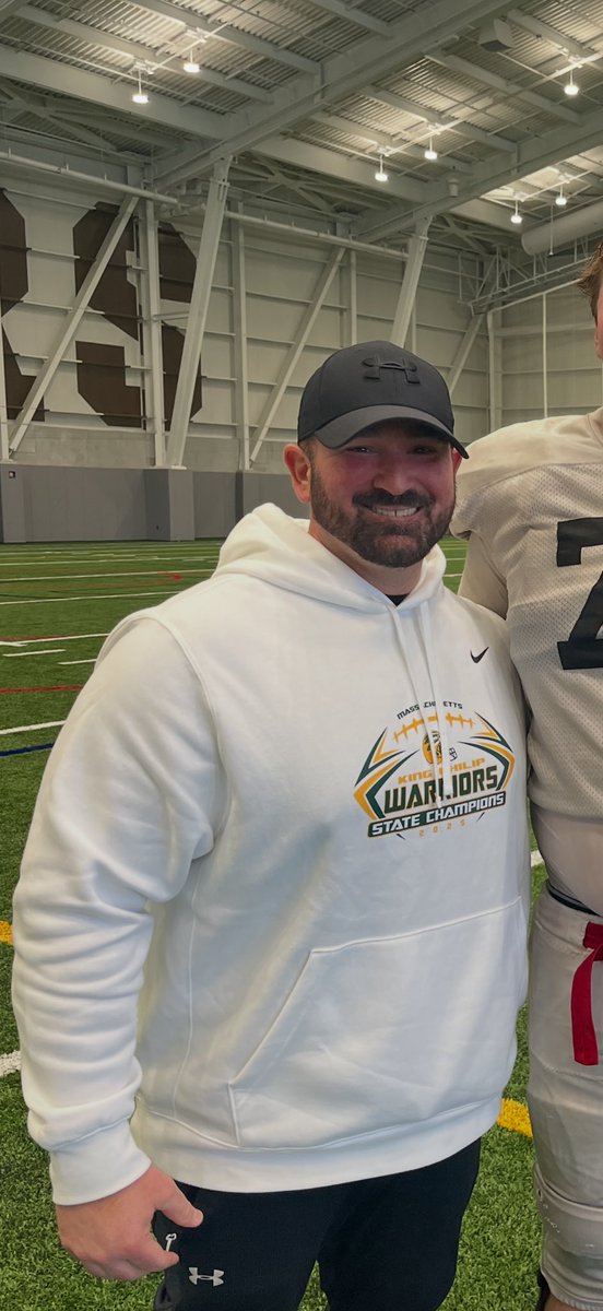 newftbj's tweet photo. King Philip has hired Anthony Vizakis as head football coach. Vizakis has been the Warriors offensive coordinator the past three seasons. The Warriors have gone 38-1 in that span and averaged over 30 points per game. Vizakis was previously the head coach at Milford High School and he also served as offensive coordinator at Franklin High School among other stops. Vizakis played at Bishop Feehan High School and collegiately at Bridgewater State College. He is a great hire for the program, providing leadership, stability and familiarity for the players. Congratulations @CoachVizakis! @kpwarriors