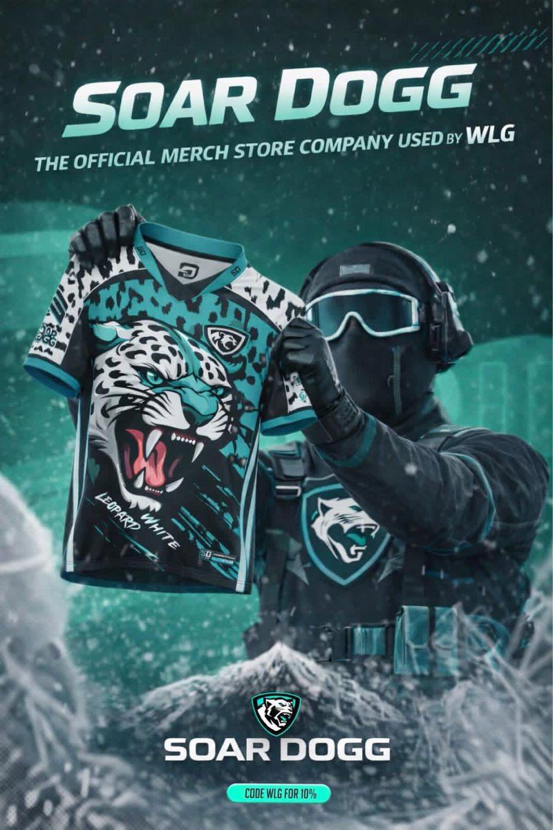 WhiteLeopardGG's tweet photo. Don’t forget to get your WLG merch from @SoarDogg use WLG at checkout https://t.co/0J5MLAUbko