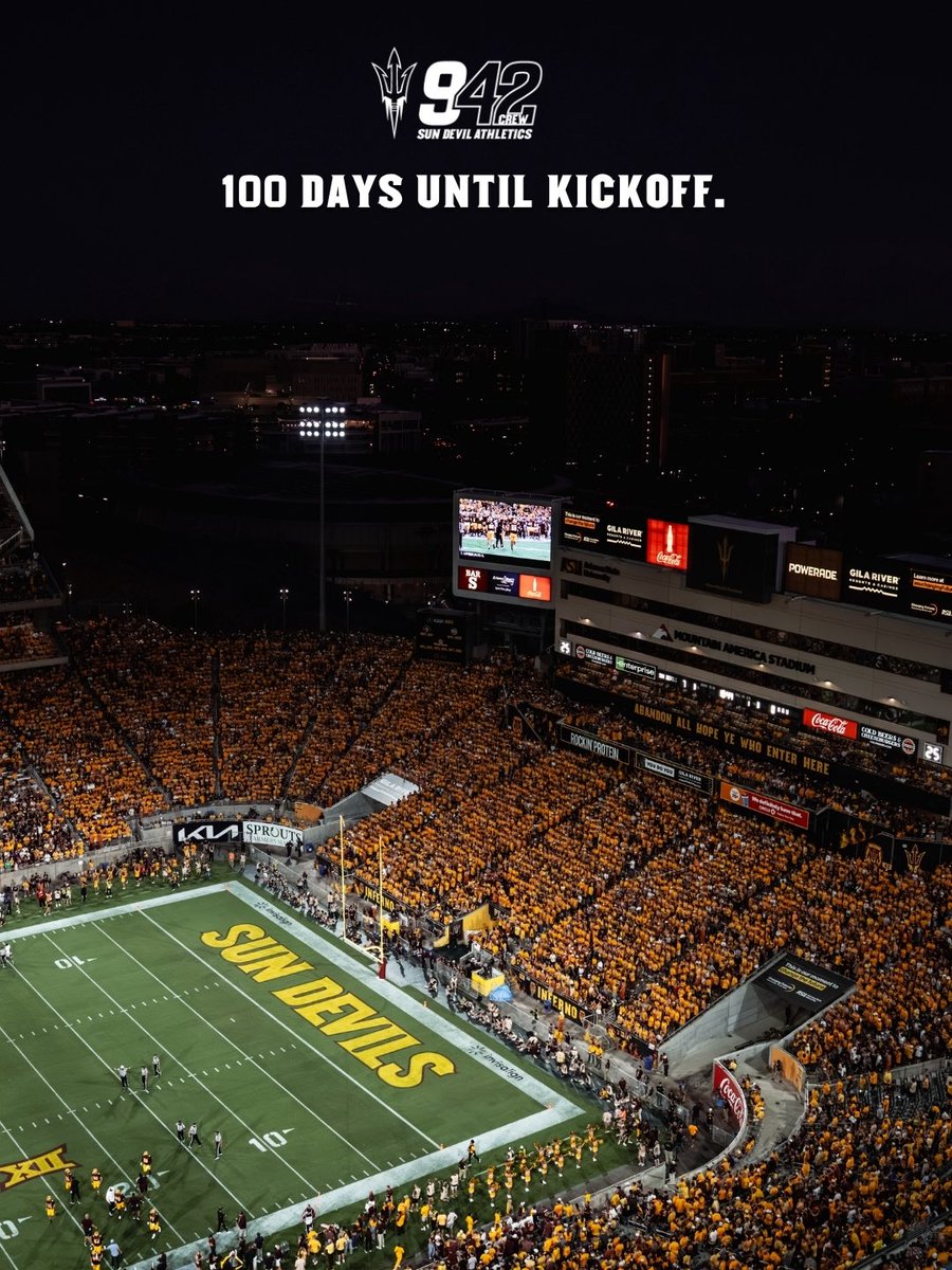 942Crew's tweet photo. Attention Students‼️ We are just 100 days away from football kickoff against Morgan State at Mountain America Stadium. The Countdown starts NOW. https://t.co/G190Bx4Bw3