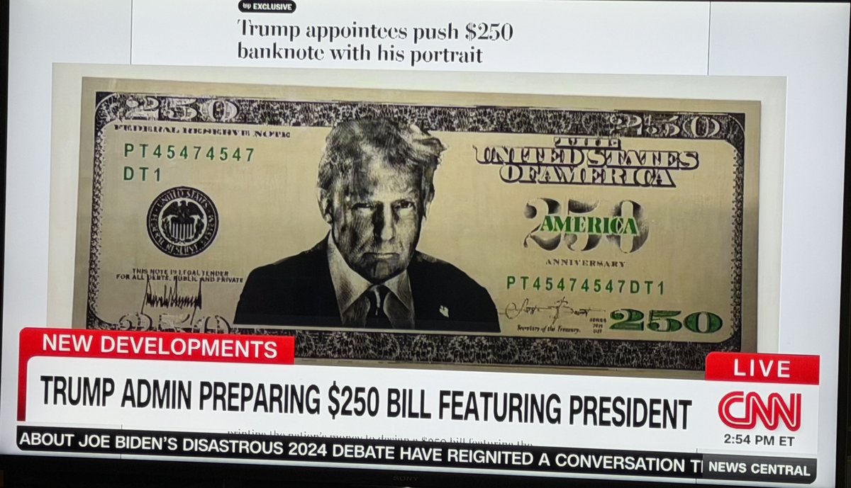 deccandude's tweet photo. Please!!! Hell no and even the law says no living President can be on a $ bill. I would rather see President Ronald Reagan on a $250 bill than the current living @POTUS (May God grant our @POTUS a long healthy life). https://t.co/M2uniaIbef