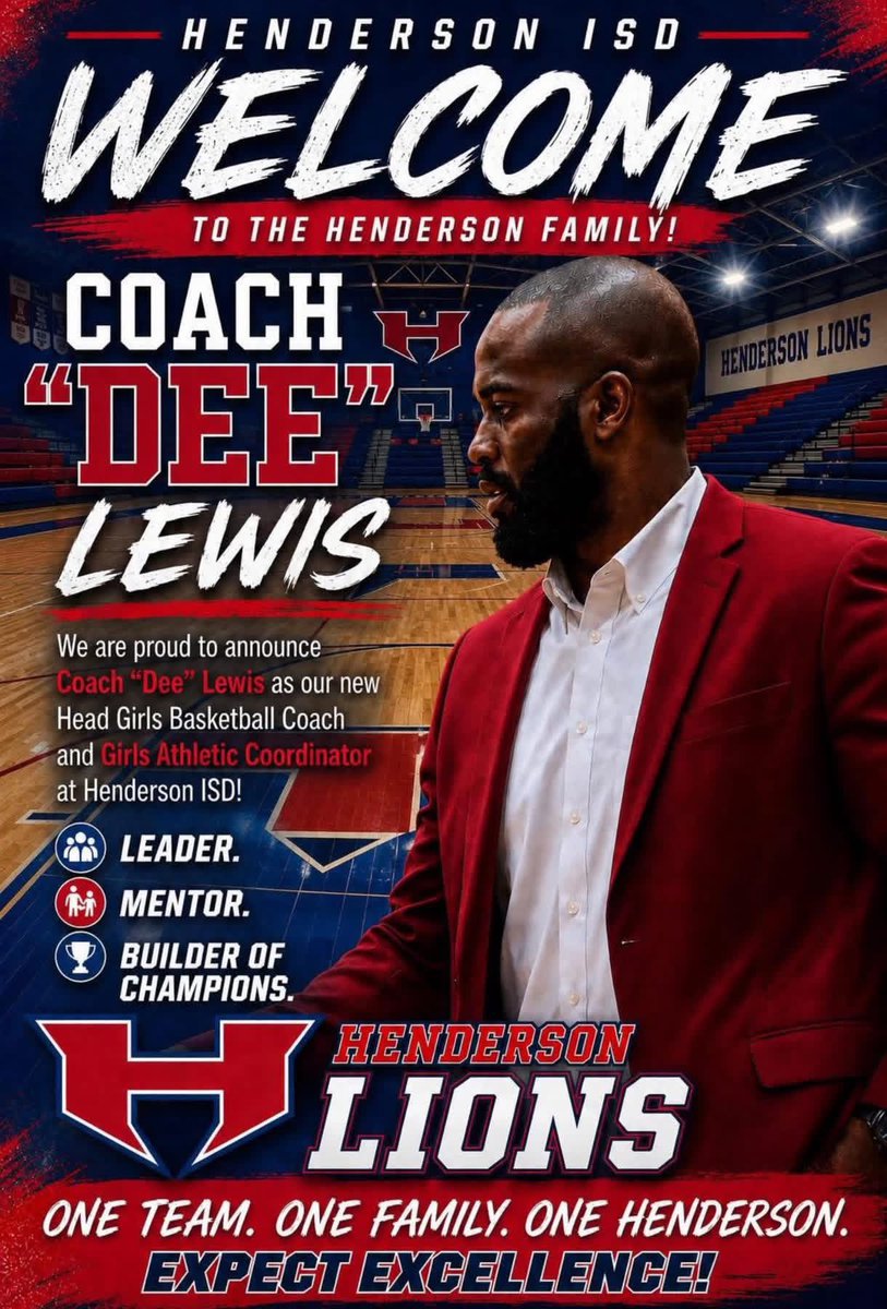 JaimeBoswell2's tweet photo. A huge congratulatory @Tabchoops shoutout for a tremendous Coach who is @CoachDeeLewis on going to @HendersonISD as Head Girls Hoops! Fantastic Hire! Go Be Greater! @THSCAcoaches @AustinTGCA @TXHSGBB @hardwoodtexas @TexasHoopsGASO @GASOBlue @GASOLyndon https://t.co/6xz6PcmKQ8