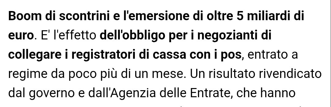 dellorco85's tweet photo. 115 milioni di scontrini in più e 5,3 miliardi di euro dichiarati in più in cinque mesi grazie al collegamento tra POS e registratori di cassa.
Bene, l’evasione scende. 
Ora la domanda è semplice: queste maggiori entrate saranno destinate a ridurre imposte e tasse, oppure no? https://t.co/e0k5p2zLZo
