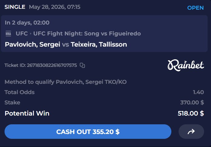 BOXINGnBBQ's tweet photo. UFC Fight Night this Saturday!

—Song vs Figueiredo

—Pavlovich vs Teixeira

Line up a full day of fighting! 💰 https://t.co/L0MD9TLqI9