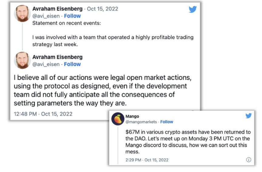 aisarcore's tweet photo. HOW DO YOU STEAL $110 MILLION FROM A CRYPTO PLATFORM AND LOSE IT ALL TO A FBI SEARCH HISTORY.

– Avraham Eisenberg deposited $5 million into Mango Markets across two wallets he controlled.

– He traded the same futures contract between his own accounts and pumped the price 1,300% in 20 minutes.

– The platform's code read the fake price as real collateral. He borrowed $110 million against it and walked out.

– Hours later he tweeted from his real account calling it "a highly profitable trading strategy."

– He proposed a deal to the platform's DAO: he keeps $47 million, returns the rest. They said no. He kept the money anyway.

– The FBI found his Google search history. He had been searching "statute of limitations market manipulation."

– A jury convicted him on all counts in April 2024.

– A federal judge threw out every conviction in May 2025. The platform had no rules against what he did so the case was dismissed.

– But when agents raided his apartment at arrest, they found something else on his devices entirely.

– He pleaded guilty to possession of child sexual abuse material. He is serving 52 months.

He beat the biggest crypto fraud conviction in history on a technicality.

The FBI came for the $110 million, they stayed for everything else.