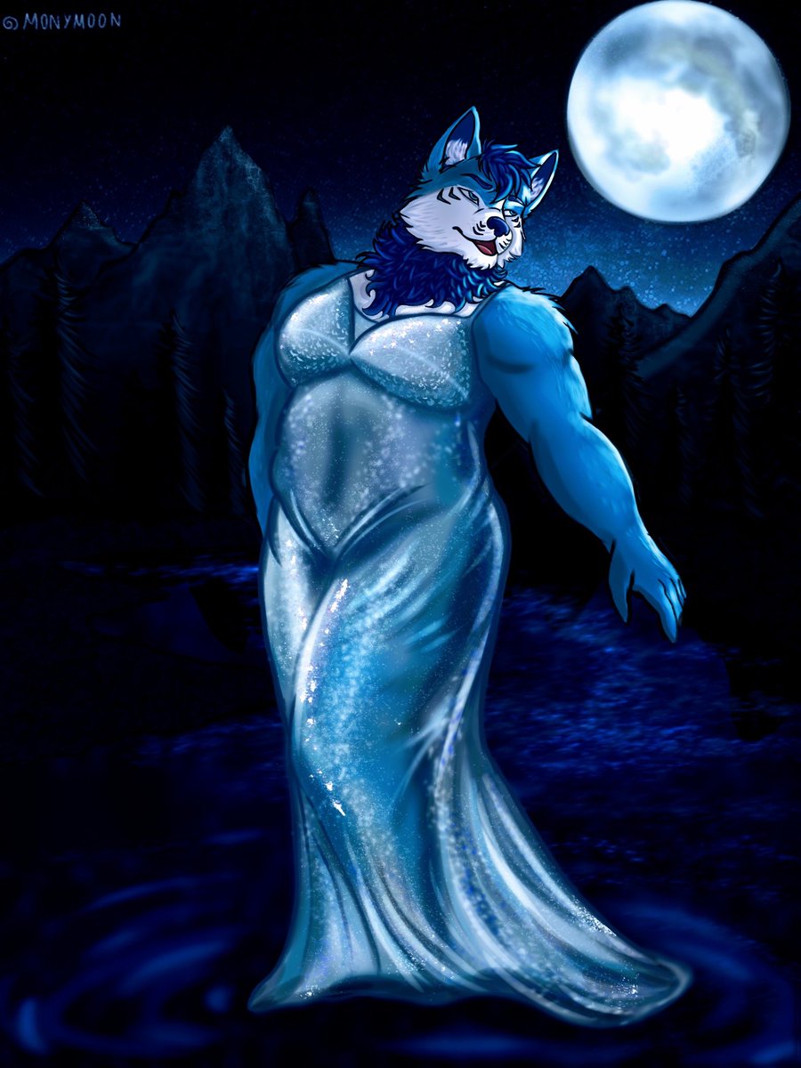 DewPup97's tweet photo. Took inspo from one of my favorite drag queens looking like a moonlight goddess! Huge thanks to @Monym0on 🎨 fantastic as always! https://t.co/xCTZ1l6Uy8
