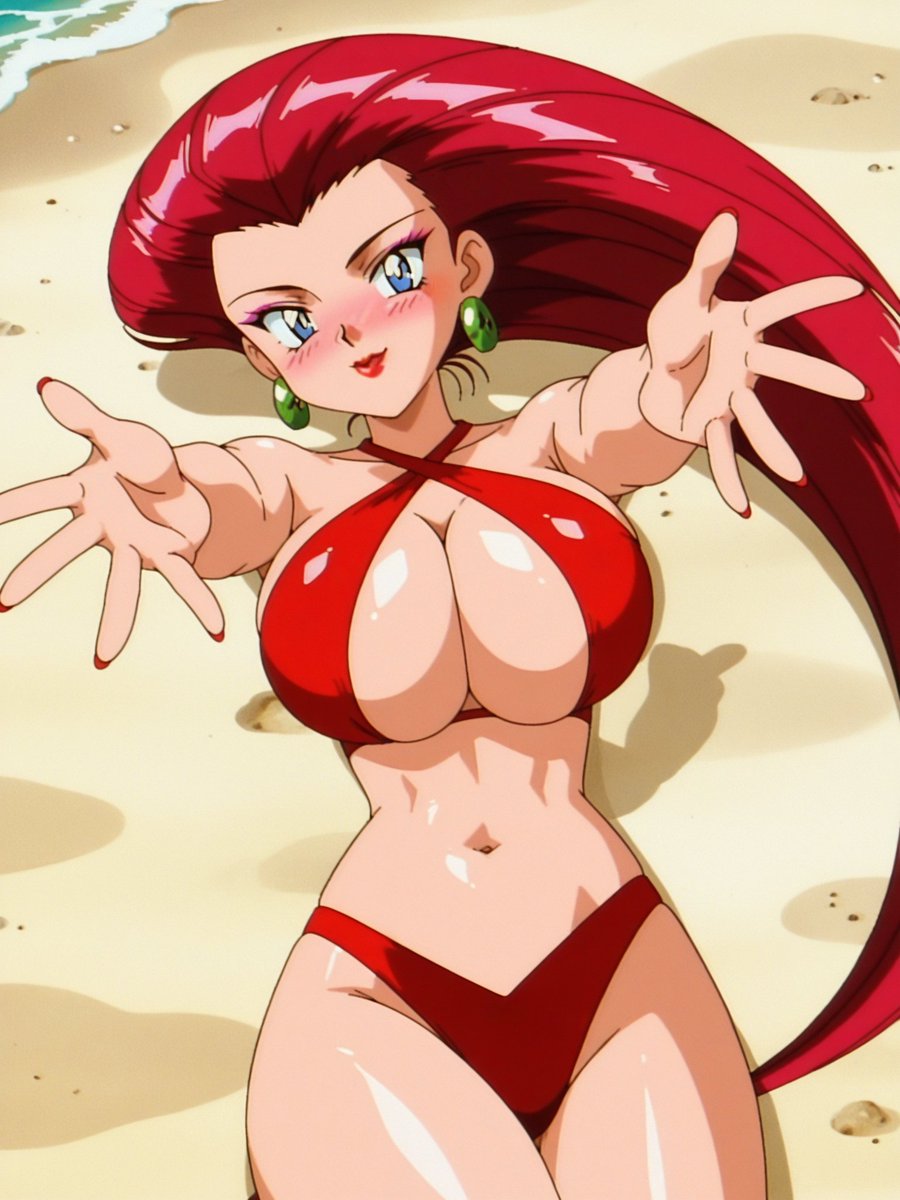 mongerretro's tweet photo. Jessie (Pokémon) Wants a Hug at the Beach https://t.co/lOfbvCVWPJ