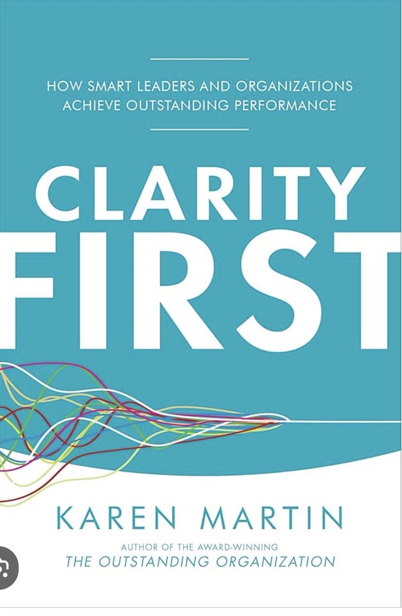 Leader_1900's tweet photo. كتاب "Clarity First" (الوضوح أولاً) من تأليف خبيرة تحسين أداء الأعمال  (Karen Martin)، وهو دليل استراتيجي يهدف إلى دعم القادة والكيانات على التخفيف من مستوى الغموض، وتبسيط العمليات، وتحقيق أداء متميز. https://t.co/K0wIx63ajU