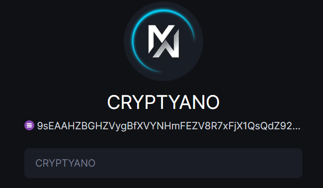Cryptyano's tweet photo. @Pattyice 9sEAAHZBGHZVygBfXVYNHmFEZV8R7xFjX1QsQdZ92Kep https://t.co/EW5xnMapZG