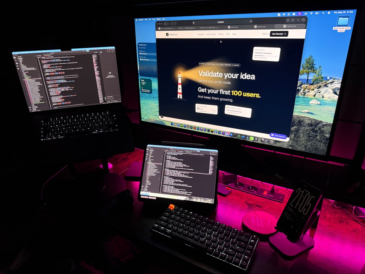 JustRouzbeh's tweet photo. Release testing for Lighthouse 👀
My new startup is set to launch the day after tomorrow,  doing the final checks before shipping! https://t.co/t8B2b5g8zy
