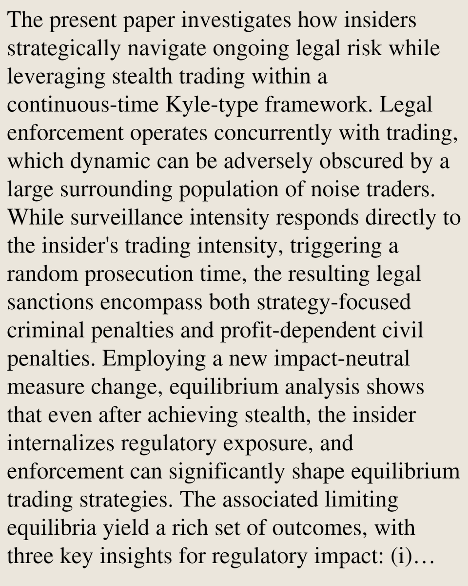 cereal's tweet photo. Insider and stealth trading with dynamic legal risk

Bixing Qiao, Weixuan Xia
https://t.co/FLGwtgr4FK [𝚎𝚌𝚘𝚗.𝙶𝙽] https://t.co/7WWmQZnHGI