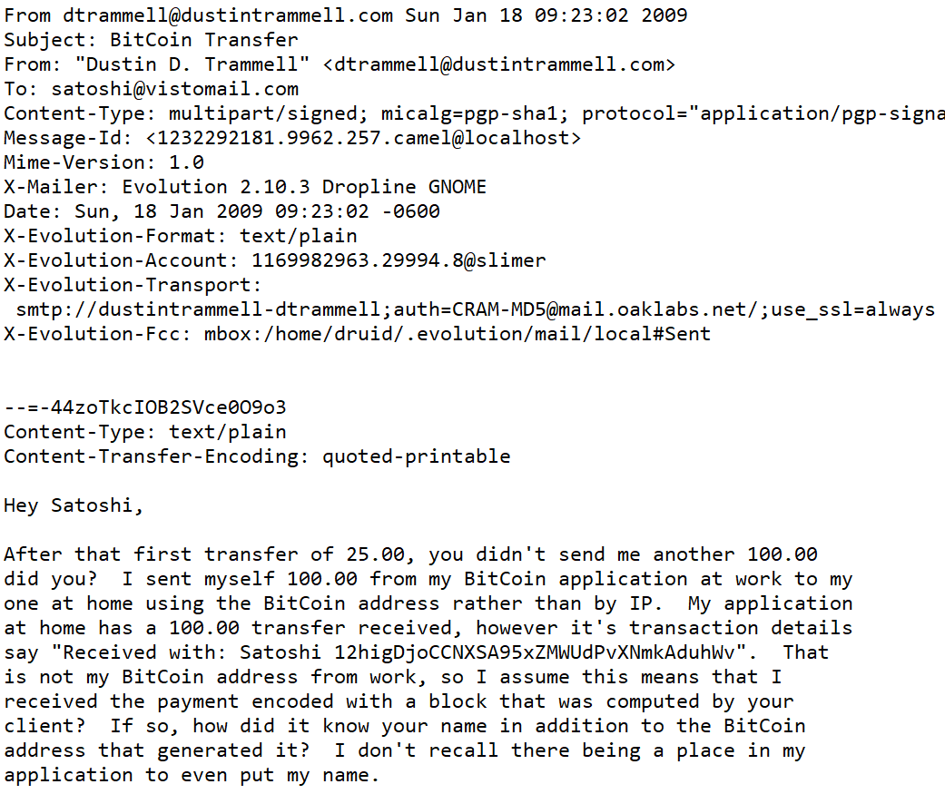 Very Very Very interesting-weird Satoshi behavior here. Block 329 was ...