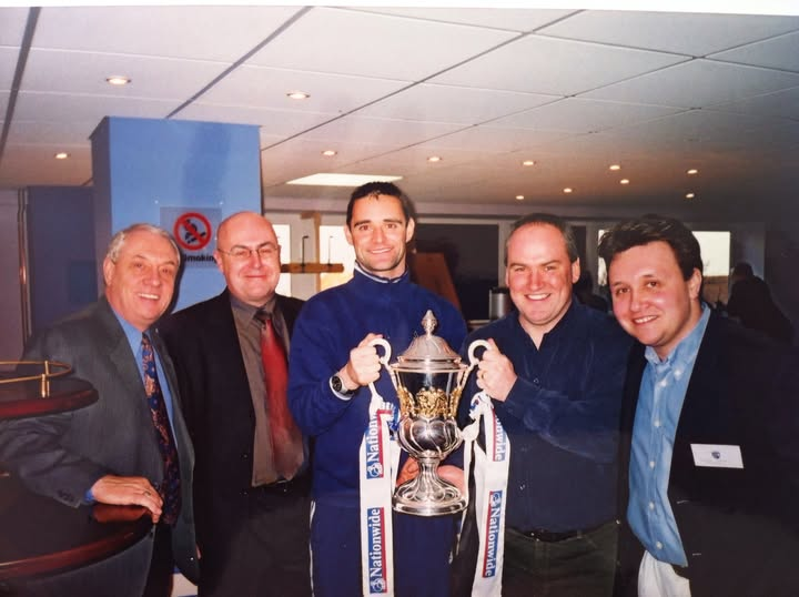 HaydnParry's tweet photo. @ridleycrag1 @vince_bartram @SouthallNicky @Ashby1Barry That was such a nice day.  A lot of midnight oil was burnt interviewing/transcribing/writing that book, while still doing the dayjob. Mrs P was so tolerant! And the finished product and 'signing day' meant every hour spent producing it was worth it. https://t.co/jhx2nMmY8Z