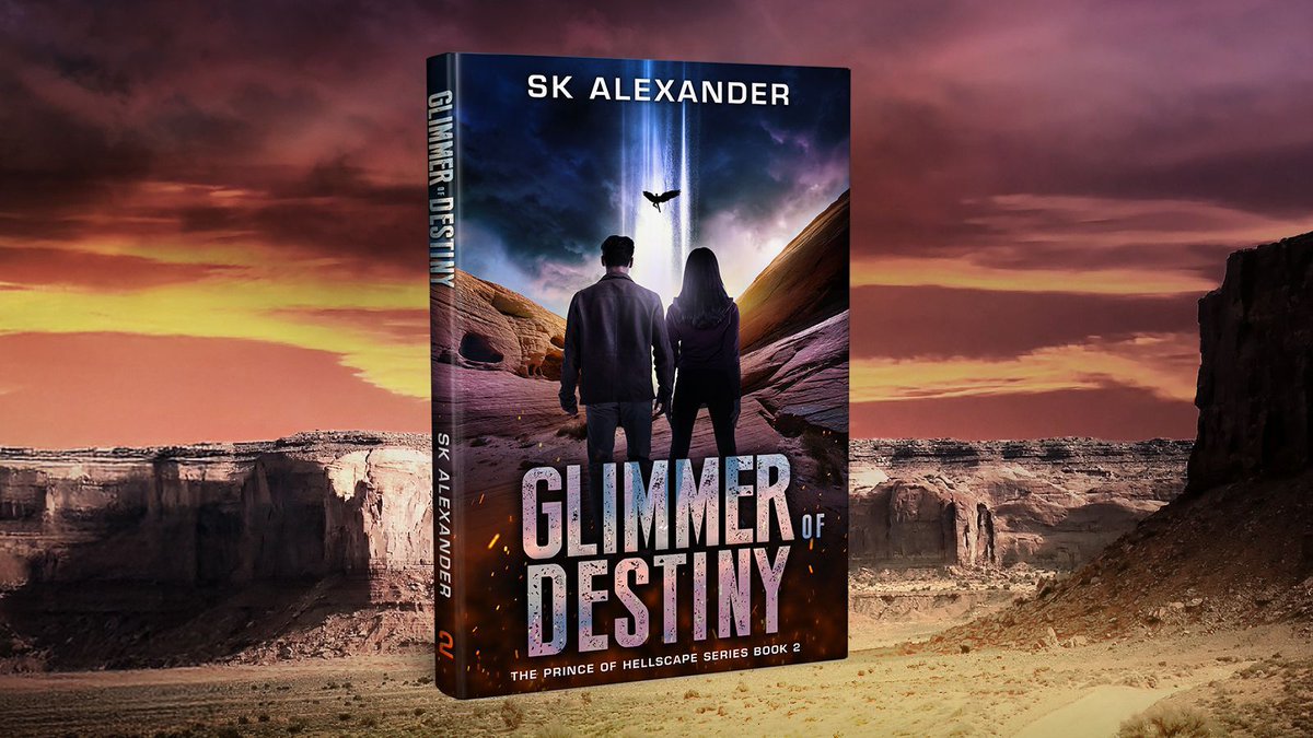 1SKAlexander's tweet photo. The wait is over! After months of development, revisions and fine-tuning, I am ready to unveil the cover of Glimmer of Destiny, the next installment in The Prince of Hellscape Series.

What do you think? Does it look like a supernatural thriller? https://t.co/IiZ5rRXpww