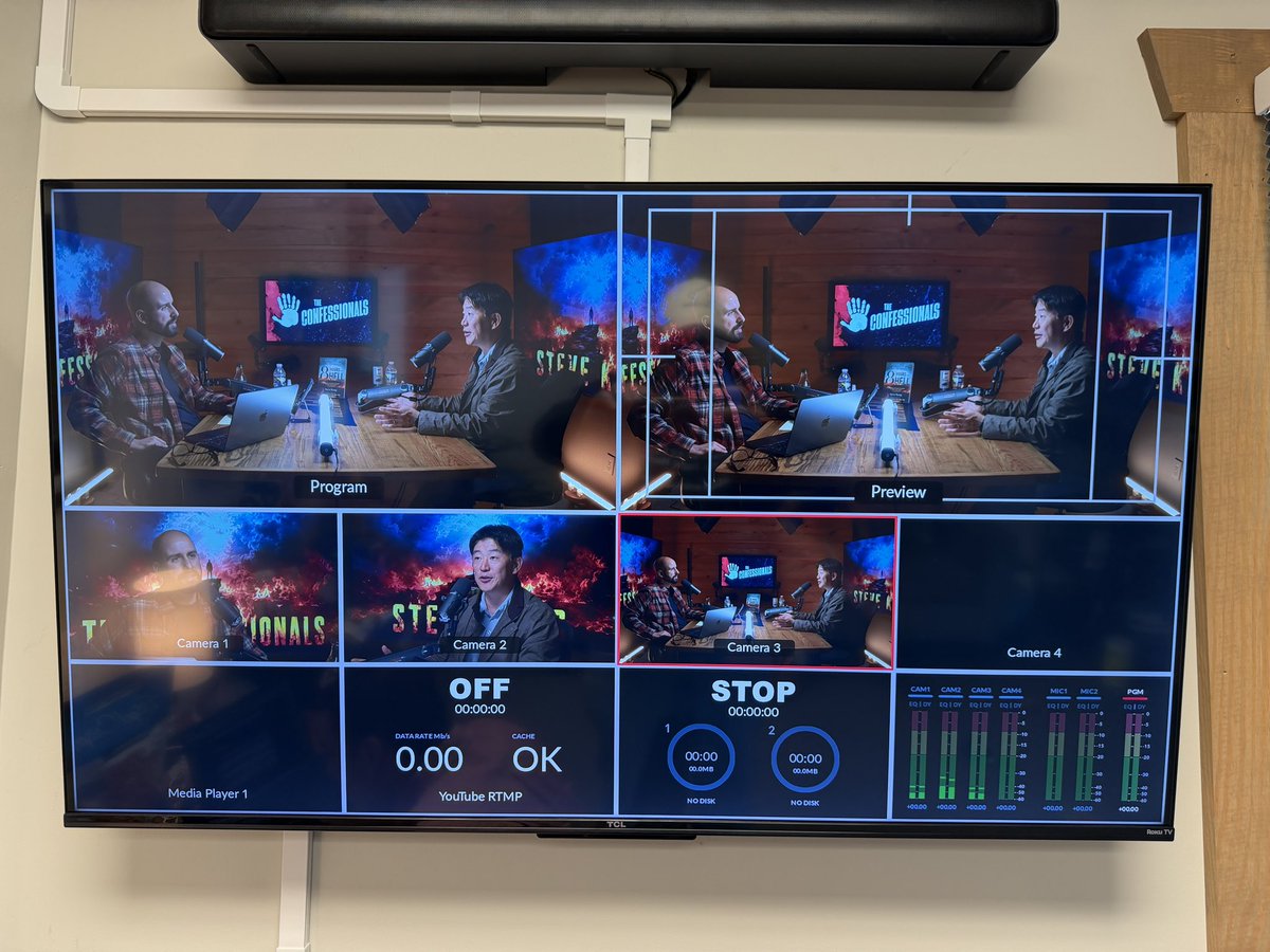 stabatt's tweet photo. Had a blast in studio yesterday with @tony_merkel and The Confessionals crew recording with my friend and ￼author Steve Kang. Thanks for having us! ￼ https://t.co/BakM6KQ8Vf