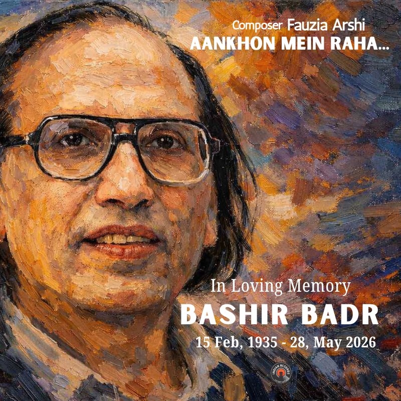 IndianRecordss's tweet photo. Listen: https://t.co/M7SuovIHuV
The world of Urdu literature mourns the loss of legendary poet Bashir Badr.  “आँखों में रहा, दिल में उतर कर नहीं देखा...”  Rest in peace to a voice that made silence feel poetic.  #BashirBadr #RIPBashirBadr #UrduPoetry #Shayari #Ghazal #Legend https://t.co/L2XkKlUPTp
