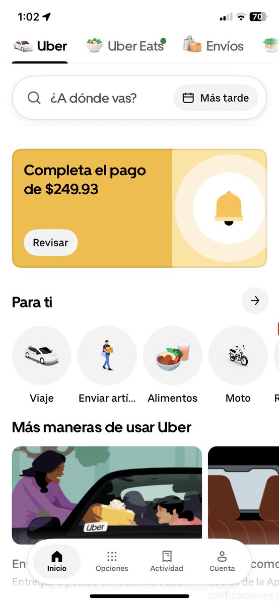 lChicaDeHumo's tweet photo. @Uber_MEX @Uber_MEX @Uber_Support @Profeco ayer realice una entrega, se pago en efectivo, al final en conductor decidió poner que sólo se le habían pagado 10 pesos y me están cobrando algo que ya se pagó, en “la ayuda” de la aplicación me dicen que sólo pueden reembolsar  104 pesos. Como?? https://t.co/6G5q4fsNti